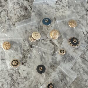 Gold and Black Button Set